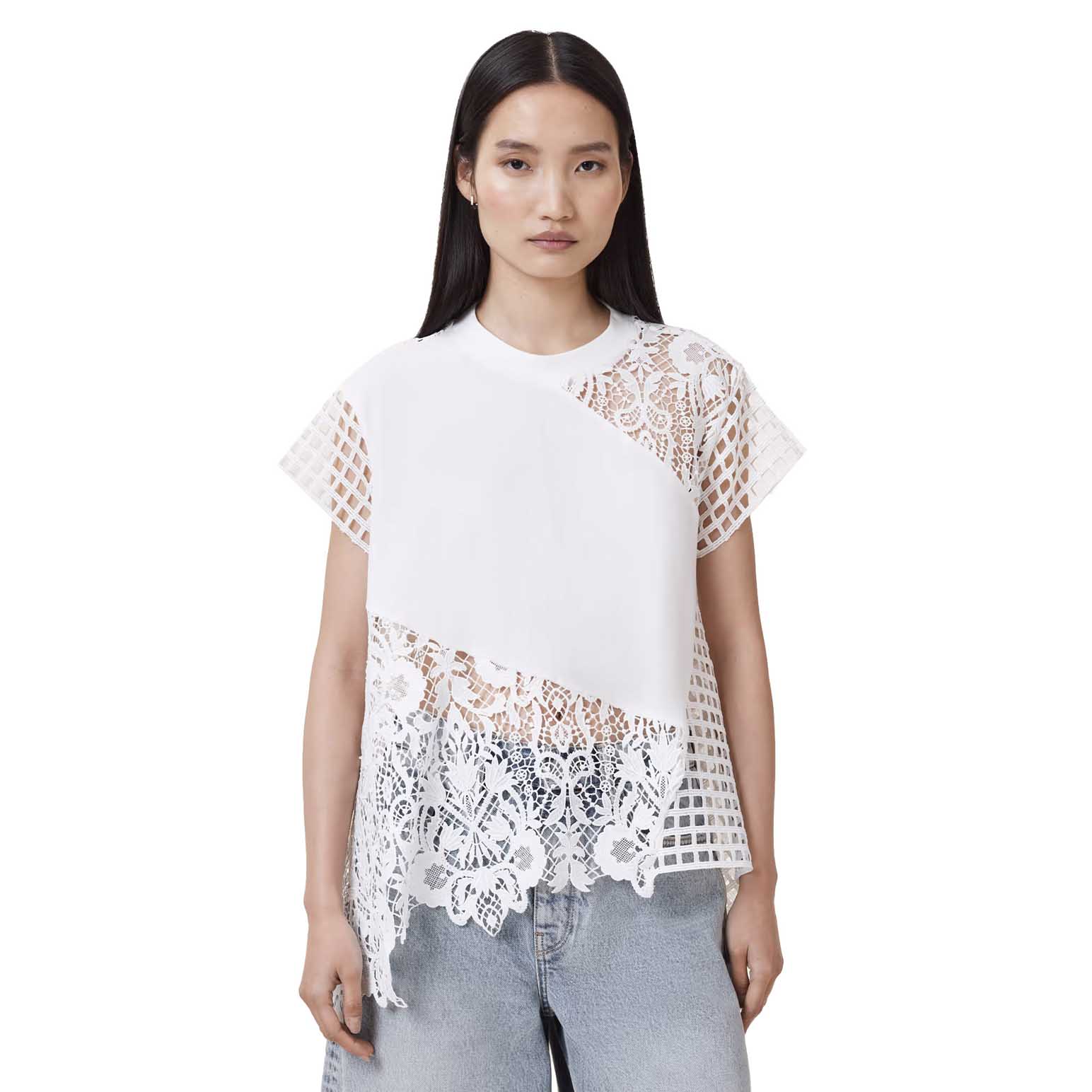 AllSaints Zala Crochet Top